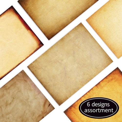 Antique Stationary Paper and Envelopes Set – Vintage Parchment Paper Old Fashioned Letter Stationery for Printing,