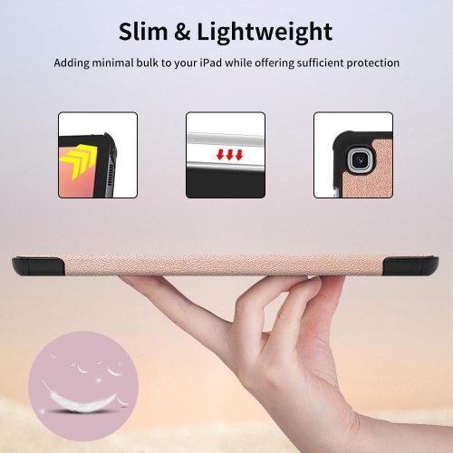 Case for Galaxy Tab S6 Lite 10.4 inch 2024/2022/2020, with Screen Protector, Trifold Stand, Slim Cover Support