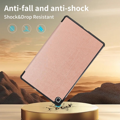 Case for Galaxy Tab S6 Lite 10.4 inch 2024/2022/2020, with Screen Protector, Trifold Stand, Slim Cover Support