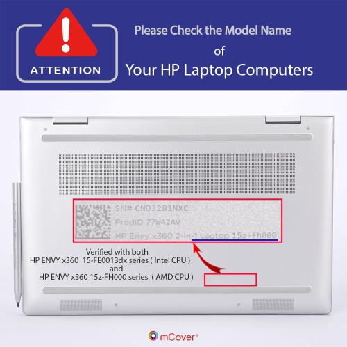 Case Compatible with15.6 HP Envy x360 15-FE0000 / 15-FH0000 (AMD CPU) Series Laptop (NOT Fitting Any