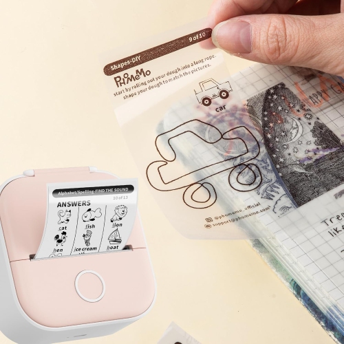 Papier autocollant thermique transparent 50&nbsp;mm x 3,5&nbsp;m, papier adhésif transparent pour imprimante miniature T02 M02, permanent