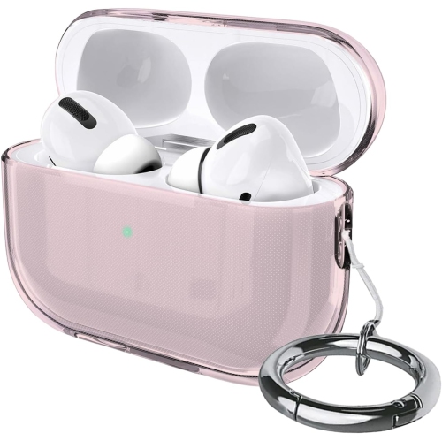 Case for AirPods Pro 2nd Gen 2022 / AirPods Pro 2 2023 USB-C Clear Protective Cover Transparent Key Chain Strap