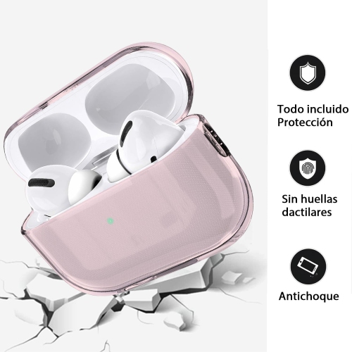 Case for AirPods Pro 2nd Gen 2022 / AirPods Pro 2 2023 USB-C Clear Protective Cover Transparent Key Chain Strap