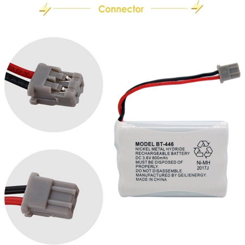 BT446 BT-446 Phone y Compatible with Uniden BBTY0503001 BT-1004 BT-1005 GE-TL26402 BT-504 CPH-488B