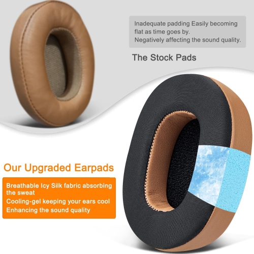 Cooling-Gel Earpads Cushions Replacement for Skullcandy Hesh 3/ANC/Evo & Crusher /ANC/Evo & Venue ANC