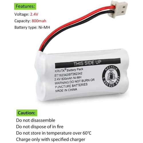 BT162342 BT262342 sans fil ies Compatible avec BT183342 BT283342 BT166342 BT266342 VTech CS6114