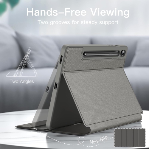 Case for Samsung Galaxy Tab S9 FE 10.9-Inch with S Pen Holder, Slim Folio Stand Protective Tablet Cover,