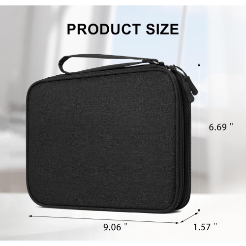 Travel Electronic Organizer Double Layer Cable Organizer Bag Portable Storage Case for Cable Cord,Phone,Charger,Power
