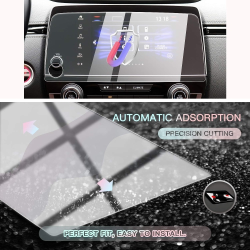 (Amélioré) Protecteur d'écran tactile pour navigation de voiture CRV EX-L Touring 2018 2019 de 7&nbsp;po, centre Gl trempé