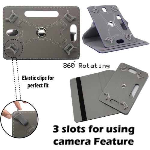 Universal Case for 7 inch Tablet - Colourful Universal Leather Stand Flip Folio Case Protective Cover for All 7" Tab