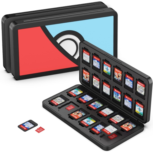 Étui de stockage de jeux à 24 fentes compatible avec Switch, cartouche de stockage de jeux portative avec Switch, jeux