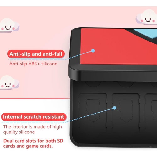 Étui de stockage de jeux à 24 fentes compatible avec Switch, cartouche de stockage de jeux portative avec Switch, jeux