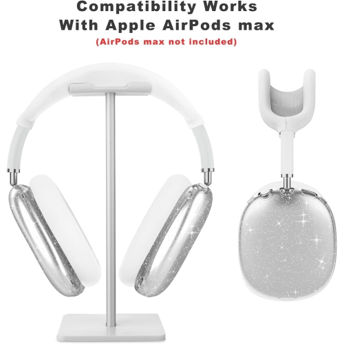 for AirPods Max case Cover,Anti-Scratch Ear Pad Case Cover/Ear Cups Cover/Head Cover for AirPods Max. Clear