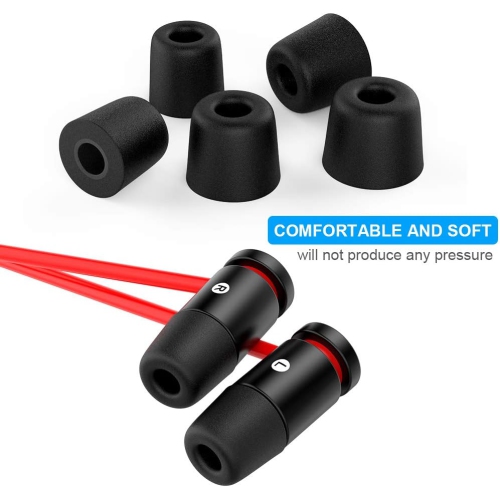 Earbuds Tips, [6 Pairs] Soft Memory Foam Earbuds + Silicone Earbuds S/M/L Extra Soft and Sound ing Noise