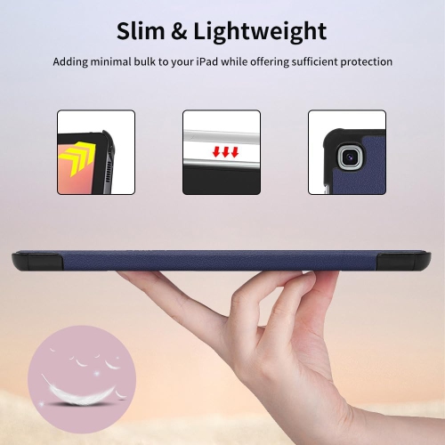 Case for Galaxy Tab S6 Lite,with Screen Protector2024/2022/2020,10.4 inch, Trifold Stand, Slim Cover Support