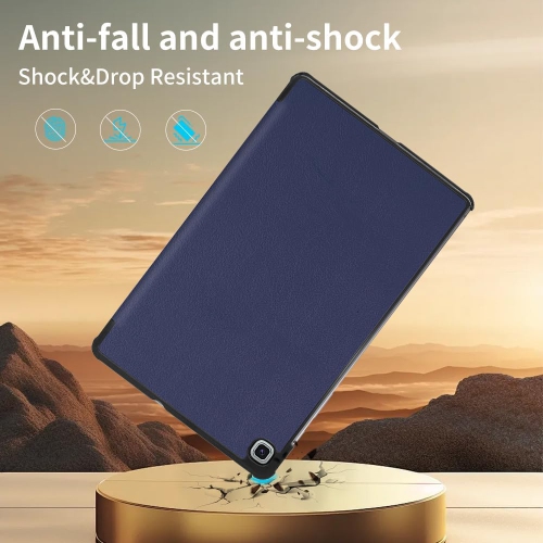 Case for Galaxy Tab S6 Lite,with Screen Protector2024/2022/2020,10.4 inch, Trifold Stand, Slim Cover Support