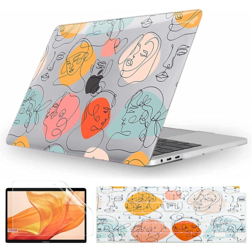 FANCITY  Case Compatible With Macbook Air 13 Inch 2021 2020 2019 2018 Release With Touch Id, A2337 M1 / A2179 / A1932
