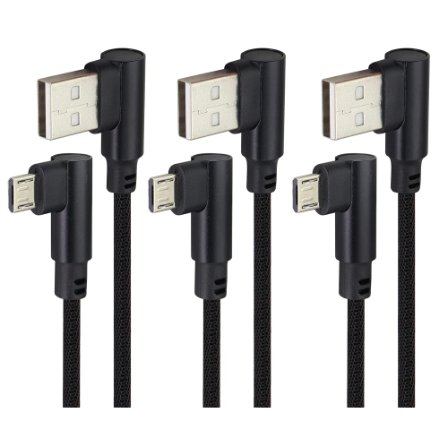 AAOTOKK  6 Ft Right Angle Ro USB Cable 90 Degree USB 2.0 A Male to 2.0 USB Ro Male High Speed Fast Charging Cords