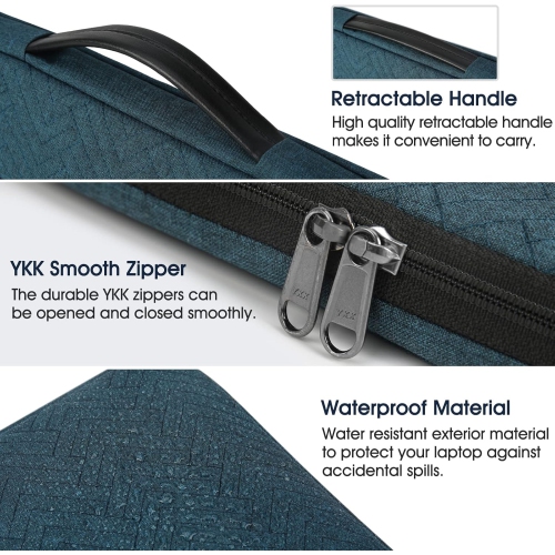Laptop Sleeve 14 Inch Laptop Case Waterproof Business Laptop Bag 360° Protective Computer Carrying Bag Compatible
