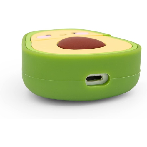 Cute Airpods Case, Airpods 2 Case, Funny 3D Cartoon Fruit Avocado Case, Soft Silicone Full Protection