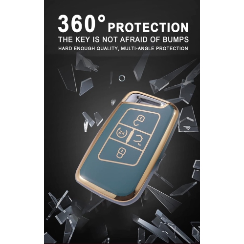 Key Fob Cover Compatible with Buick 6 Button Key Case 2021 2022 Smart Remote Auto Key Car Accessories