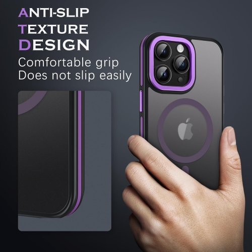 Magnetic for iPhone 15 Pro Max Case, Phone Case iPhone 15 Pro Max [Compatible with MagSafe] Translucent Matte