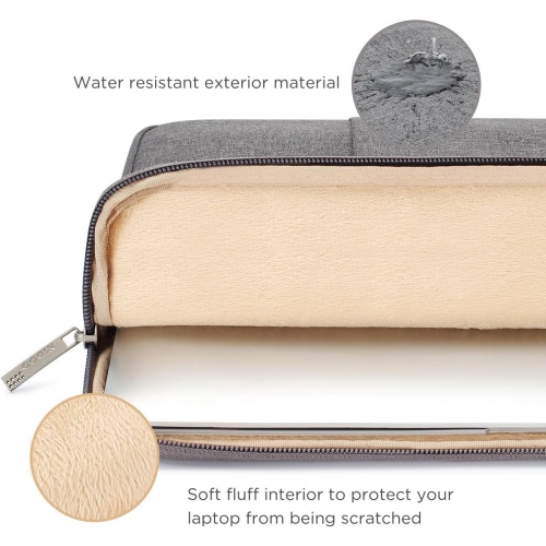 17 inch Laptop Sleeve Case Water-Resistant Protective Computer Cover Portable Carrying Bag Pouch for 17.3"