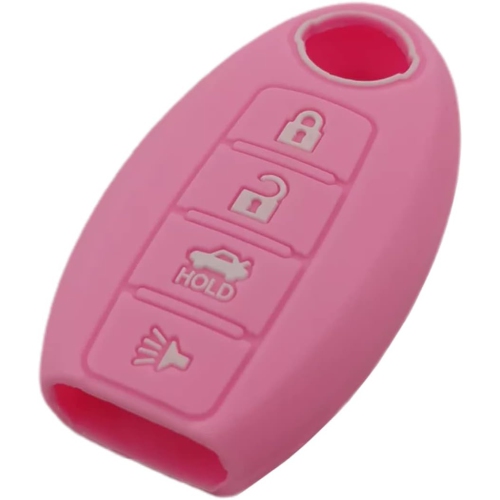 Silicone Rubber Key Fob Cover Compatible with 2007-2019 Nissan 350Z 370Z Altima Armada GT-R Maxima Murano