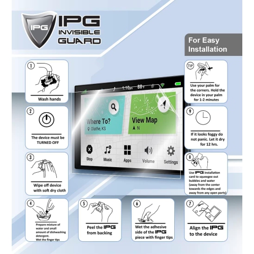 For Garmin dezl OTR800 8-inch GPS Truck Navigator Screen Protector Invisible Ultra HD Clear Film Anti Scratch Skin