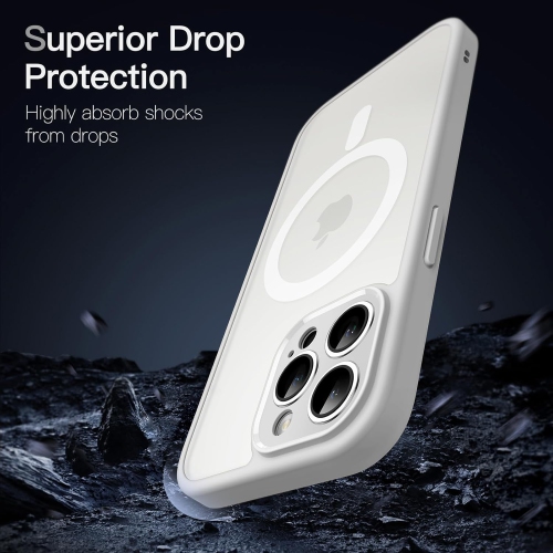 Magnetic Case for iPhone 13 Pro 6.1-Inch, Compatible with MagSafe, Translucent Matte Back Camera Lens Full