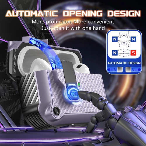 Airpods Pro Case with Auto Secure Lock, Compatible with Airpods Pro 2