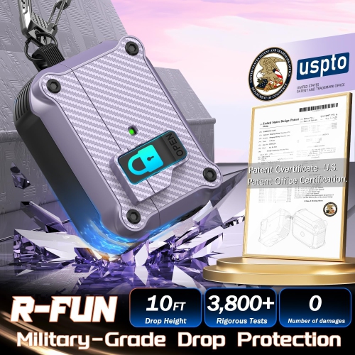 Airpods Pro Case with Auto Secure Lock, Compatible with Airpods Pro 2