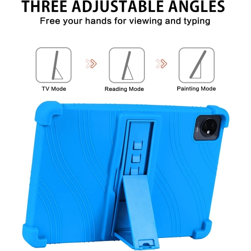 Case for Blackview Tab 7 /Tab 8 /Tab A7 Tablet, Soft Silicone Tablet Case with Adjustable Kickstand Kids