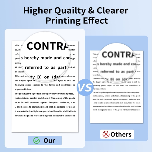 Copy Regular Paper for P831 Portable Printer, Advanced Thermal Transfer Printing, US Letter 8.5" x 11", Printer
