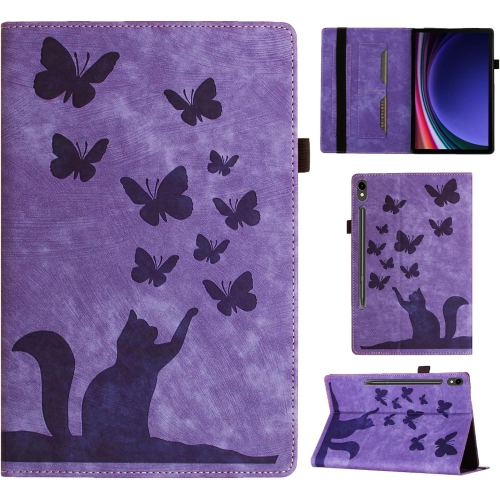 Étui pour tablette pour Galaxy Tab S9/S8/S7 Premium PU Leather avec support pratique antichoc