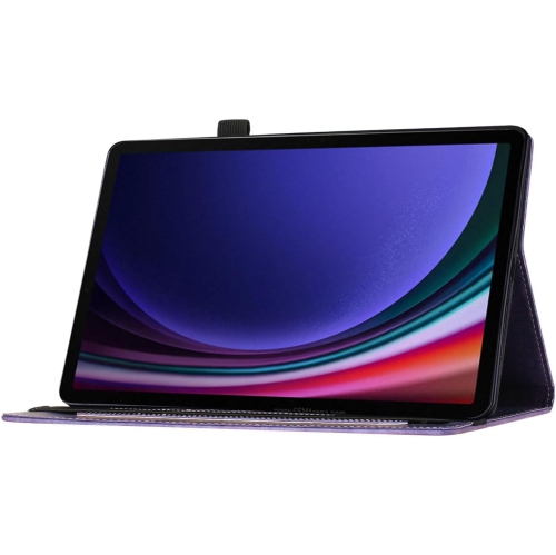 Étui pour tablette pour Galaxy Tab S9/S8/S7 Premium PU Leather avec support pratique antichoc