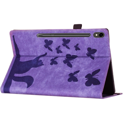 Étui pour tablette pour Galaxy Tab S9/S8/S7 Premium PU Leather avec support pratique antichoc