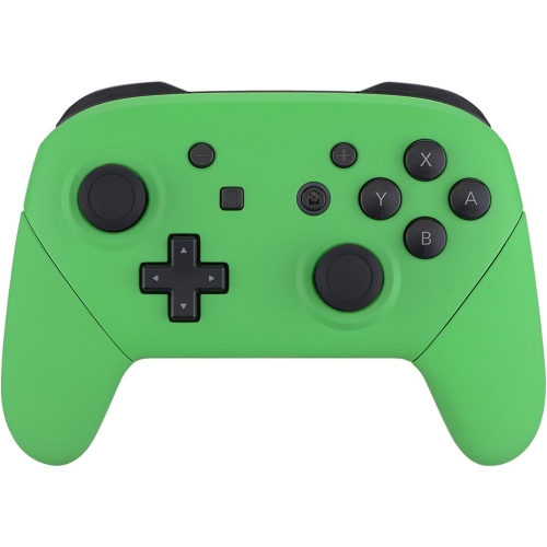 Green Faceplate Backplate Handles for Nintendo Switch Pro Controller, Soft Touch DIY Replacement Grip