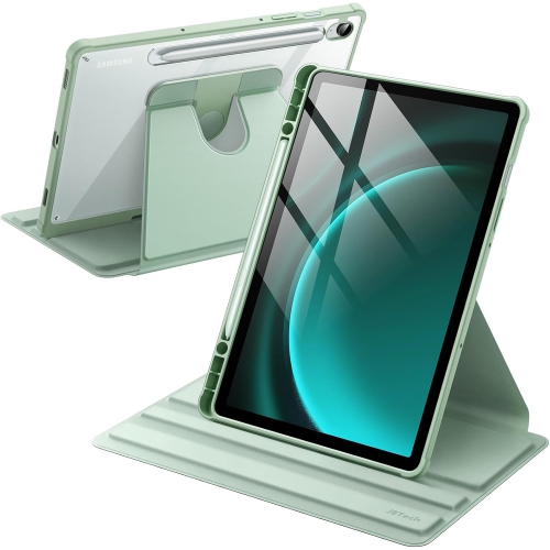 JETECH  Rotating Case for Samsung Galaxy Tab S9 Fe 10.9-Inch / S9 11-Inch 2023 With S Pen Holder, 360 Degree Rotation