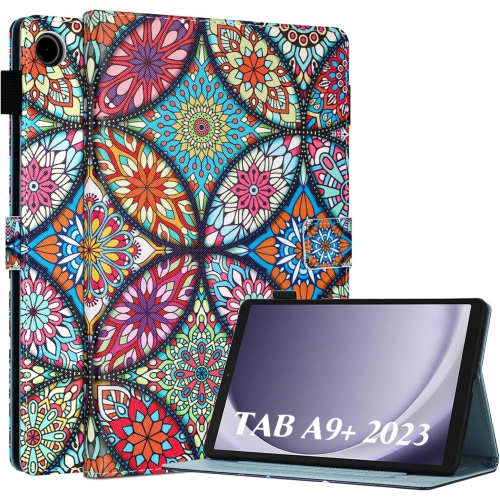 FANCITY  Case for Samsung Galaxy Tab A9 Plus / A9+ 11 Inch 2023, Pu Leather Cover With S Pen Holder, Slot Kickstand