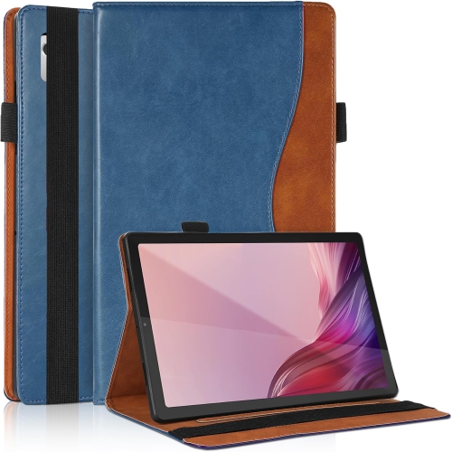 Étui pour tablette Lenovo Tab M9 9.0&nbsp;po - Support de visionnement multi-angle Étui folio à rabat en cuir PU pour tablette