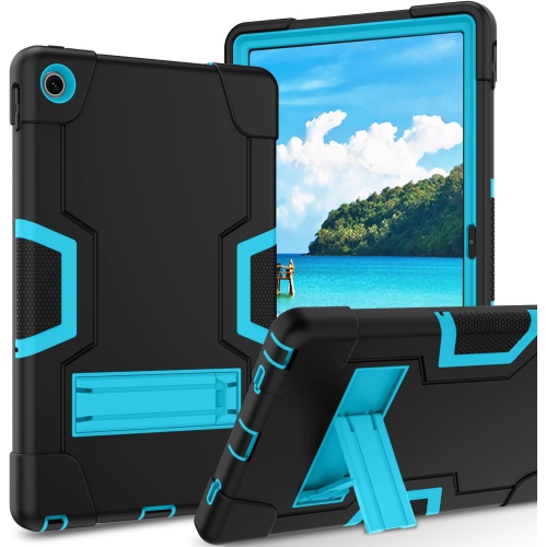 Case for Lenovo Tab M10 Plus 2022-Kickstand Heavy Duty Hard Tablet Cover Shockproof Full Body