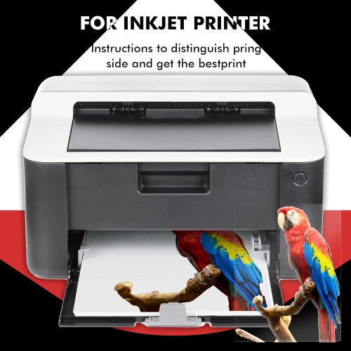 Film transparent pour imprimante à jet d'encre de Koala, 50 feuilles, papier transparent 100 %, pour l'artisanat, au-dessus de la tête