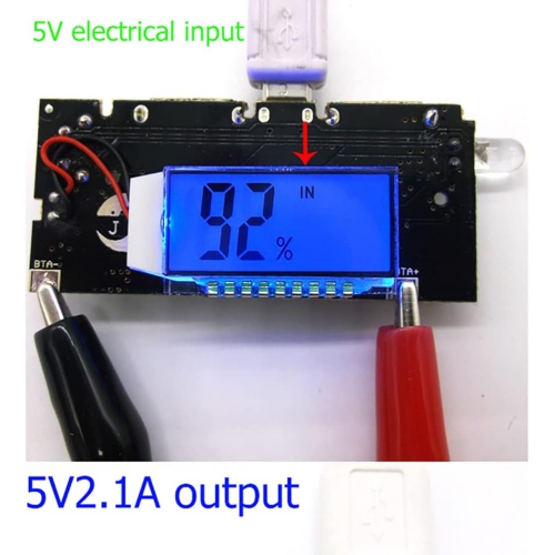 18650 y Charger Module Power Bank PCB Fast Charging Module Board, Dual USB 5V 1A/2.1A y Charger Power Bank