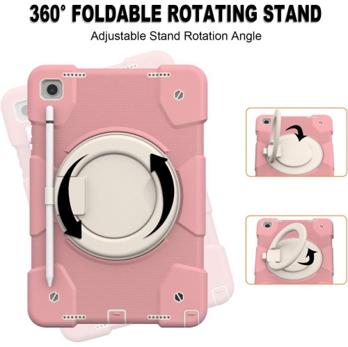 New Case for Samsung Galaxy Tab A9+ Case 11 Inch with Pencil Holder 360° Rotating Handheld Stand, Sturdy Shockproof