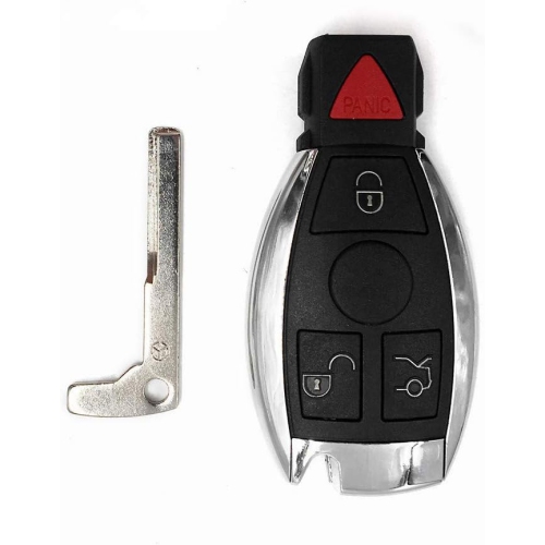 4 Buttons Remote Car Key Shell Key Replacement Fit for Mercedes Benz Year 2000+ Control Key Shell BGA NEC Key Fob