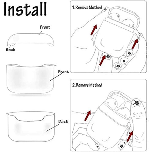 Airpods Pro Case, Case Cover for Airpods Pro 2 with Key Rope,Shockproof Case Compatible with Airpods Pro 2 Case