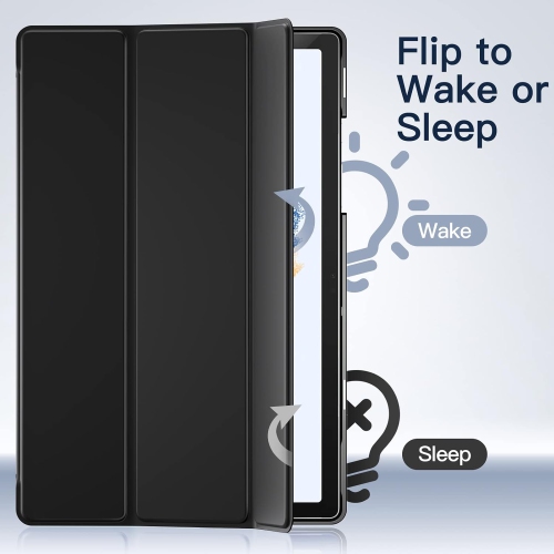 Case for Samsung Galaxy Tab A8 10.5-Inch 2022, Slim Translucent Back Tri-Fold Folio Stand