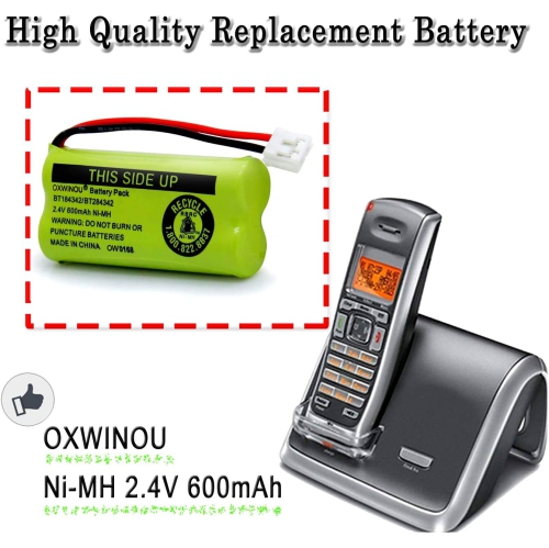 2,4 V BT184342 BT284342 BT18433 BT28433 BT183348 BT283348 BT-1011 Remplacement y Compatible avec le téléphone