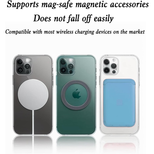 Magnetic Ring - 10Pcs Ring Universal Kit for iPhone 15/14/13/12 Series, Car Mount Mag Safe Accessories